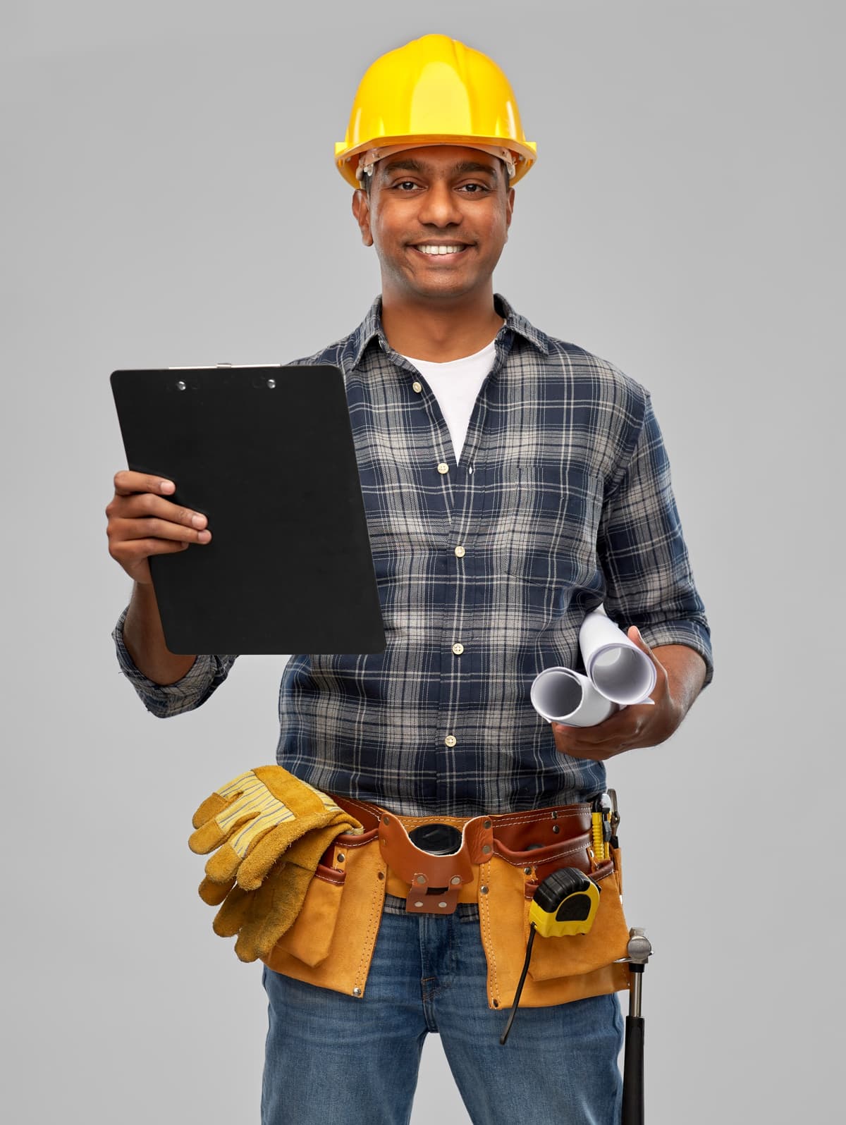 Smiling construction professional